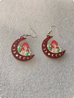 Easter Children Women's Cute Earrings Mushroom Earrings