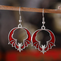 Eccentric Personality Dark Style Bat Pendant Earrings