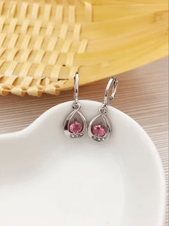 Female Versatile Inlaid Zircon Water Drop Earrings
