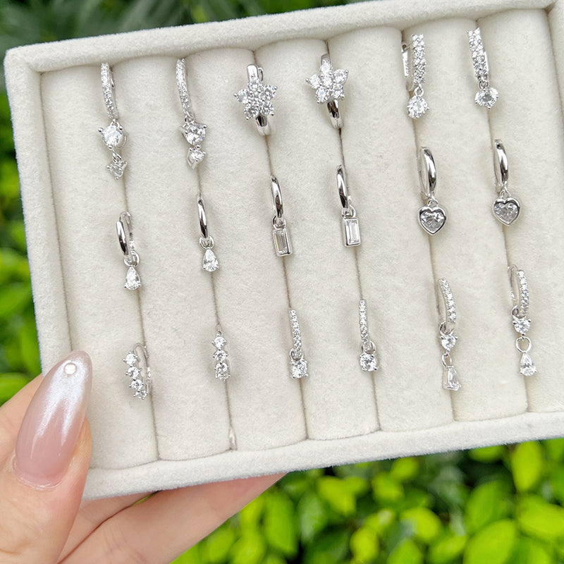 Light Luxury S925 Sterling Silver Eardrops Women's High Sense