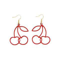 Korean Ins Style Fashion Sweet Cherry-shaped Earrings