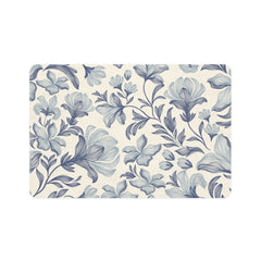 Floral Pet Food Mat for Stylish Dining, Dog Dish Mat, Cat Feeding Pad, Washable Pet Area Rug, Decorative Pet Accessories