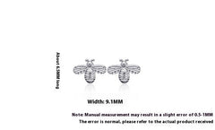 S925 Silver Fashion Simple Little Bee Ear Studs Light Luxury Personality