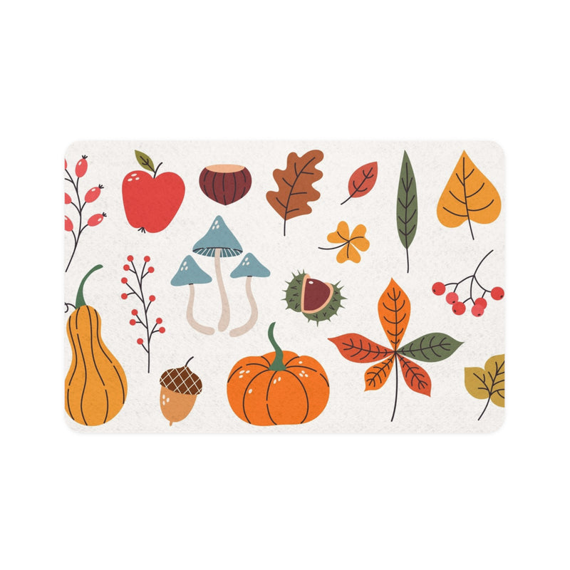 Autumn-Inspired Pet Food Mat - Fall Decor, Pet Feeding Station, Pet Lover Gift, Seasonal Kitchen Decor, Dog Bowl Mat