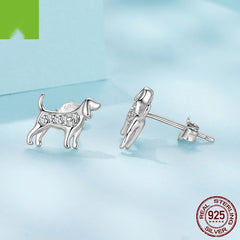 Golden Retriever Mini Ear Studs Exquisite And Cute