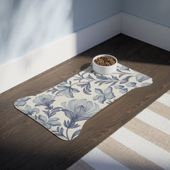 Floral Pet Feeding Mats - Stylish Dog Dish Trays, Dog Supplies, Pet Accessories, Kitchen Decor, Gifts for Dog Lovers