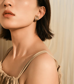 Women's S925 Sterling Silver Gold-plated Zircon Ear Clip