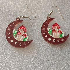Children's And Women's Cute Earrings Mushrooms