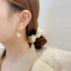 Simple Pearl Grace Internet Celebrity Hoop Earrings