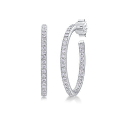 S925 Silver Ribbon Ear Ring Moissanite Long Earrings