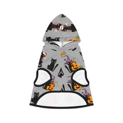 Halloween Cat Pet Hoodie, Cozy Dog Sweater, Pumpkin Costume, Pet Apparel, Spooky Pet Outfit, Black Cat Hoodie