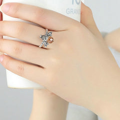 Personality Fun Pop Bee S925 Sterling Silver Ring