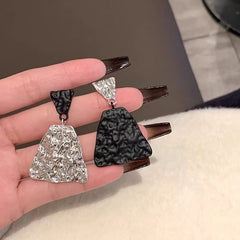 Sterling Silver Needle Creative Low-key Matching Earrings