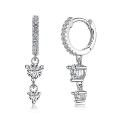 Light Luxury S925 Sterling Silver Eardrops Women's High Sense