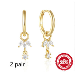 S925 Sterling Silver Temperamental Women's High Sense Mori Fairy Style Earrings