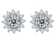 925 Silver Necklace Earring Bracelet Three Piece Set