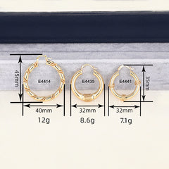 Design Sense Geometric Advanced Light Luxury Ornament Niche Ring Ear Clip