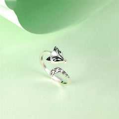 S925  Thai Silver Unisex Fox Ring