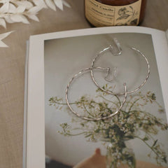 Two-tone Optional Simple Metal Big Circle Earrings Temperamental Minority