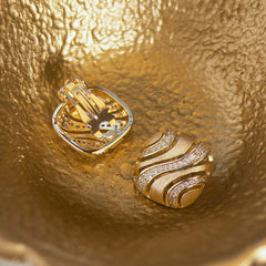 Women's S925 Sterling Silver Gold-plated Zircon Ear Clip