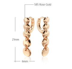 Retro Long Round Circle Earrings