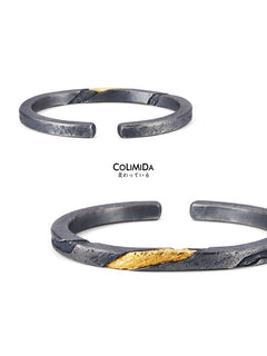 Bracelet Men's Pure Silver Personalized Retro Set In 24K Gold