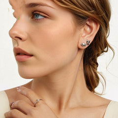 S925 Sterling Silver Cross-border Fashion Exquisite Cute Puppy Earrings