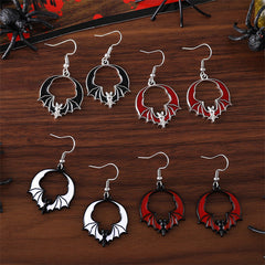 Eccentric Personality Dark Style Bat Pendant Earrings