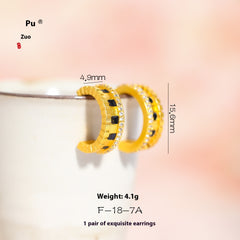 Love Heart Stud Earrings Women's Ins Style All-matching