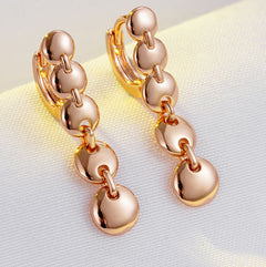 Retro Long Round Circle Earrings