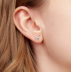 Golden Retriever Mini Ear Studs Exquisite And Cute