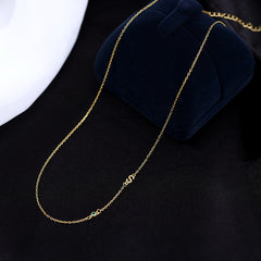 Banyan S925 Silver English Letters Necklace Light Luxury Niche Design Geometric Fashion Zirconia Collarbone Chain New Tide