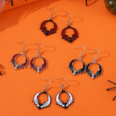 Eccentric Personality Dark Style Bat Pendant Earrings