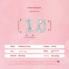 New Elegant Princess Style Bow Earrings