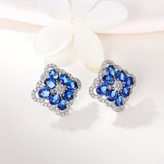 Personalized Design Exaggerated High Sense Unique Dignified Flowers All-match Ear Studs