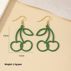 Korean Ins Style Fashion Sweet Cherry-shaped Earrings