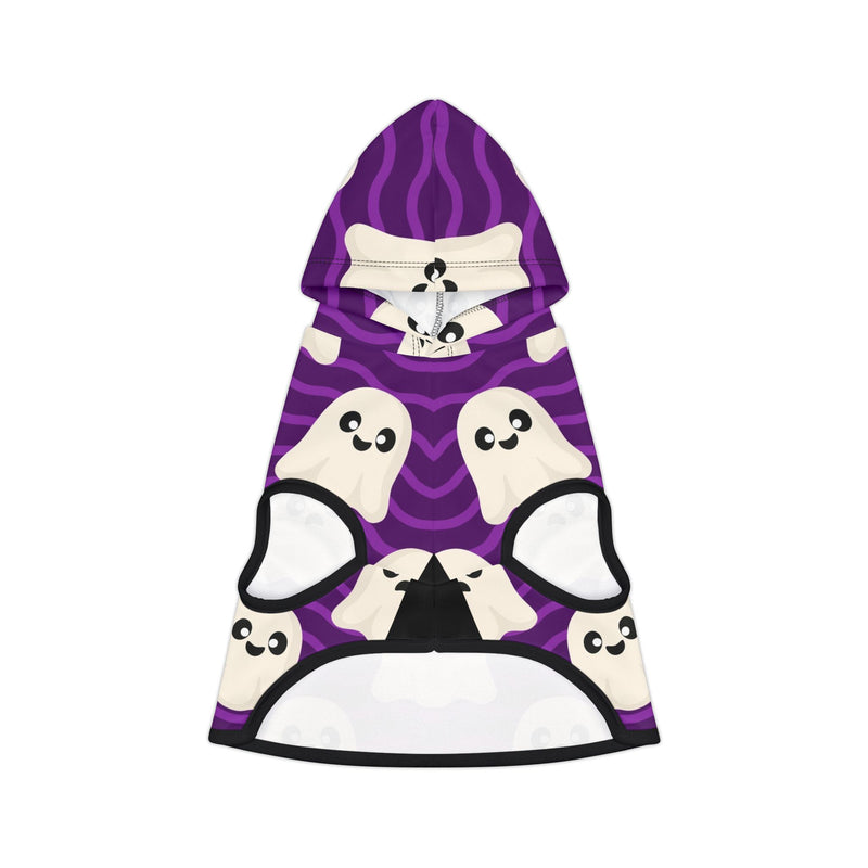 Ghostly Pet Hoodie with Cute Bone Design, Perfect for Halloween, Pet Costume, Cozy Dog Hoodie, Fun Pet Apparel, Animal Lover Gift