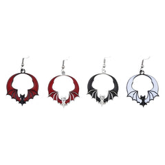 Eccentric Personality Dark Style Bat Pendant Earrings