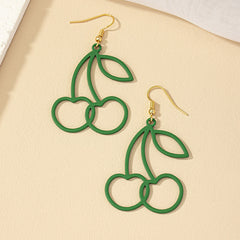Korean Ins Style Fashion Sweet Cherry-shaped Earrings