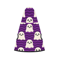 Ghostly Pet Hoodie with Cute Bone Design, Perfect for Halloween, Pet Costume, Cozy Dog Hoodie, Fun Pet Apparel, Animal Lover Gift