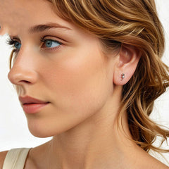 S925 Silver Small Sea Stud Earrings