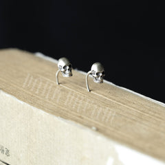 S925 Sterling Silver Skull Ear Bone Stud