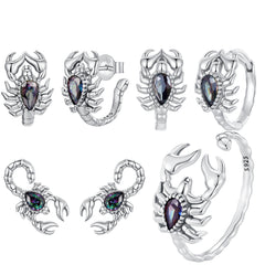 Original Retro Scorpion S925 Sterling Silver Stud Earrings