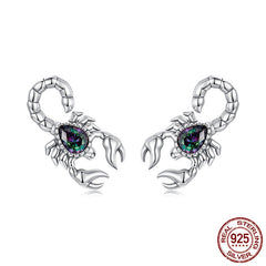 Original Retro Scorpion S925 Sterling Silver Stud Earrings