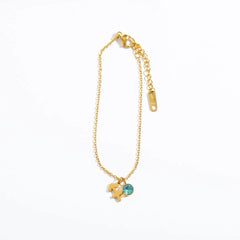 Stainless Steel Women's Birthstone Constellation Bracelet