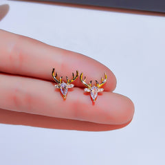 European And American Simple Deer Women's Autumn Niche Design Earrings
