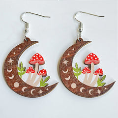 Easter Children Women's Cute Earrings Mushroom Earrings