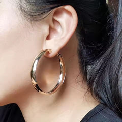 Round Ring Earrings Fashion Personality Jewelry