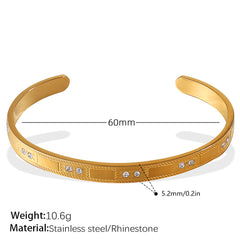 Buckle Bracelet Alloy Open-end Bracelet