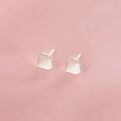 Sweet Personality Temperament Ear-caring Peach Heart Earrings